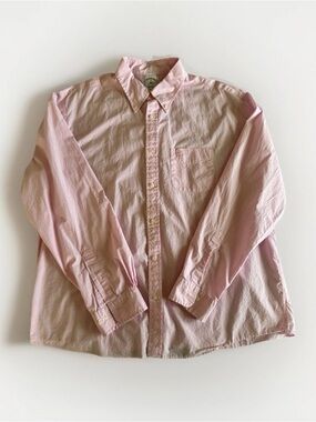 Brooks Brothers Men's Friday Oxford Shirt Button Down Long Sleeve. Pink, XL